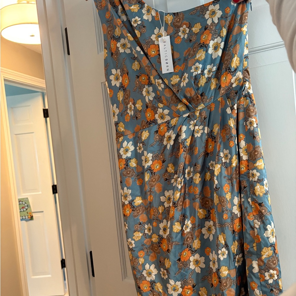 Baltic Born Floral Blue and Orange Dress